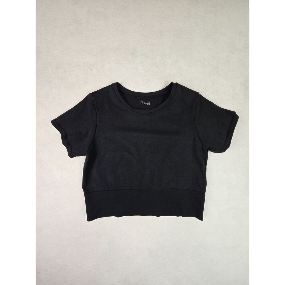 Offline by Aerie Black Cropped Top